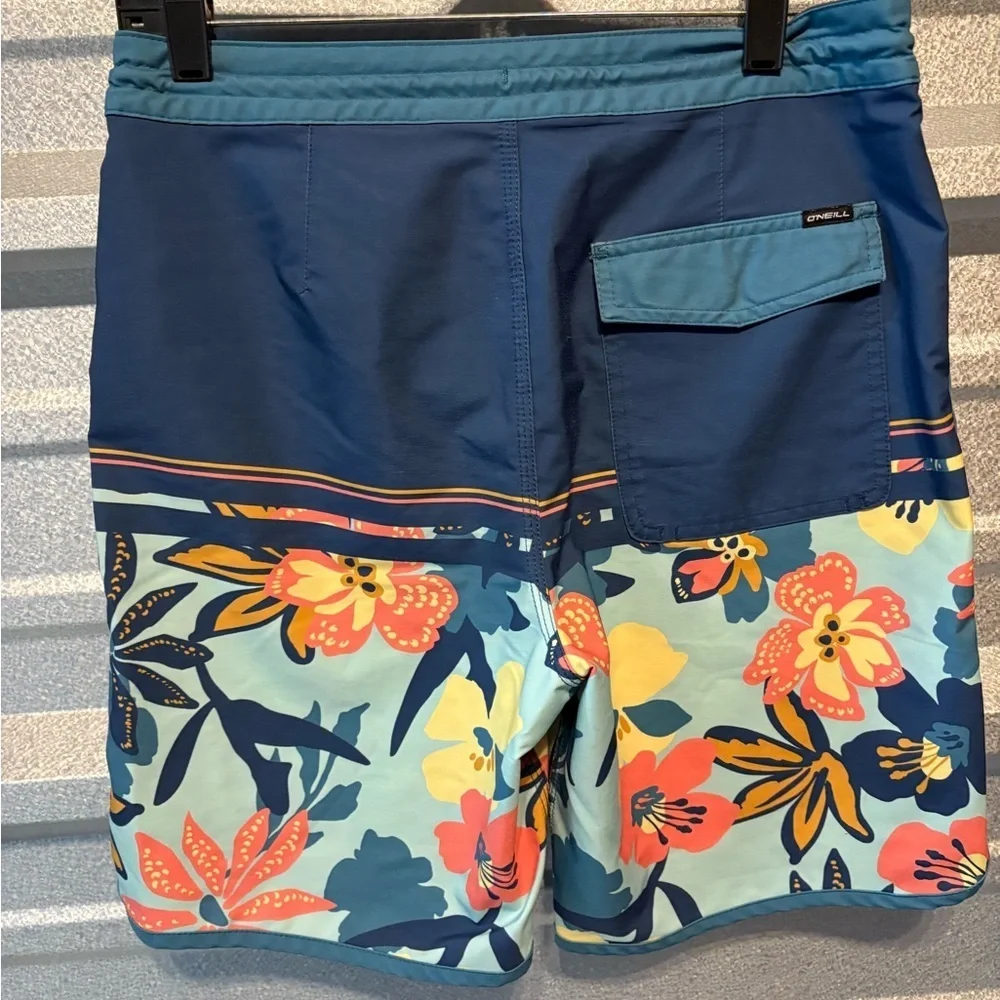 O'Neill Kids Floral Board Shorts - Navy and Multicolor